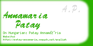 annamaria patay business card